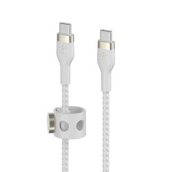 Belkin BoostCharge - Cable USB - 24 pin USB-C (M) a 24 pin USB-C (M) - 2 m - negro - para Apple 10.9-inch iPad Air; Google Pixel