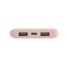 Belkin - Cargador portátil - 10000 mAh - 18 vatios - 3 conectores de salida (24 pin USB-C, 2 x USB) - oro rosa