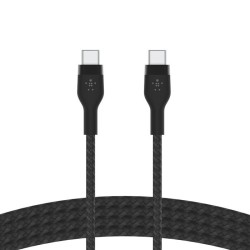 Belkin BoostCharge - Cable USB - 24 pin USB-C (M) a 24 pin USB-C (M) - 2 m - negro