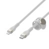 Belkin BoostCharge - Cable Lightning - 24 pin USB-C macho a Lightning macho - 3 m - blanco
