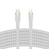 Belkin BoostCharge - Cable Lightning - 24 pin USB-C macho a Lightning macho - 2 m - blanco