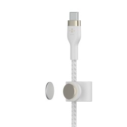 Belkin BoostCharge - Cable Lightning - 24 pin USB-C macho a Lightning macho - 2 m - blanco