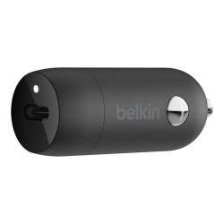 Belkin - Adaptador de corriente para el coche - 20 vatios - Fast Charge (24 pin USB-C) - negro