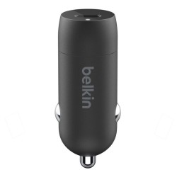 Belkin - Adaptador de corriente para el coche - 20 vatios - Fast Charge (24 pin USB-C) - negro