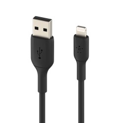 Belkin BoostCharge - Cable Lightning - Lightning macho a USB macho - 2 m - negro