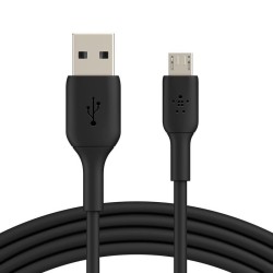Belkin BoostCharge - Cable USB - Micro-USB tipo B (M) a USB (M) - 1 m - negro