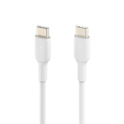 Belkin BoostCharge - Cable USB - 24 pin USB-C (M) a 24 pin USB-C (M) - 1 m - blanco