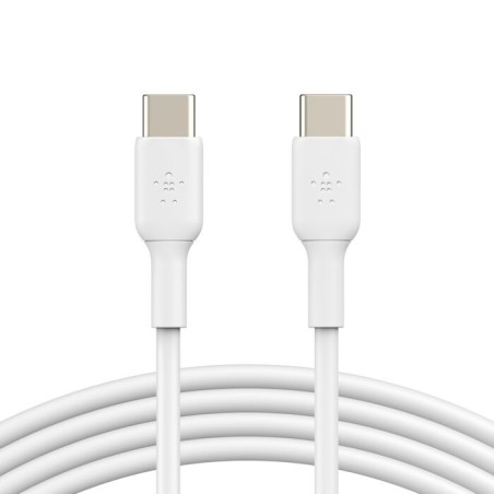 Belkin BoostCharge - Cable USB - 24 pin USB-C (M) a 24 pin USB-C (M) - 1 m - blanco