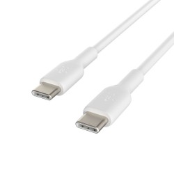 Belkin BoostCharge - Cable USB - 24 pin USB-C (M) a 24 pin USB-C (M) - 1 m - blanco