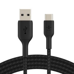 Belkin BoostCharge - Cable USB - 24 pin USB-C (M) a USB (M) - 1 m - negro