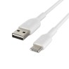 Belkin BoostCharge - Cable USB - 24 pin USB-C (M) a USB (M) - 1 m - blanco