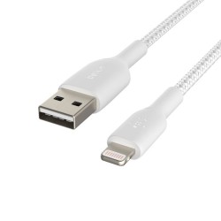 Belkin BoostCharge - Cable Lightning - Lightning macho a USB macho - 1 m - blanco
