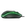 Xtech - XTM-218 - Mouse - USB - Wired - Black - 4 buttons with Light 2400 dpi
