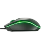 Xtech - XTM-218 - Mouse - USB - Wired - Black - 4 buttons with Light 2400 dpi