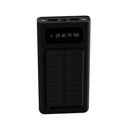 Xtech XPB-100 - Solar Power Bank - 24 pin USB-C / 4 pin USB Type A / 5 pin Micro-USB Type A - 24 pin USB-C / 4 pin USB Type A /