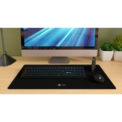 Xtech - MM Keyboard wls, mouse wls, mouse pad XL and USB 3.0 Hub Kit - Spanish - Wireless / Wired - 2.4 GHz / USB - Black - XTK-