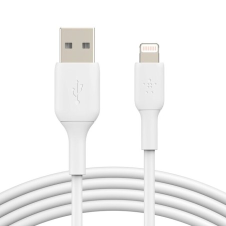Belkin BoostCharge - Cable Lightning - Lightning macho a USB macho - 1 m - blanco