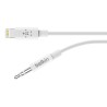 Belkin - Cable - Lightning/ Audio Aux  - Conecta iPhone  directo a salida 3.5mm - Blanco