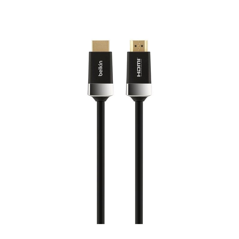 Belkin High Speed HDMI Cable - Cable HDMI con Ethernet - HDMI macho a HDMI macho - 2 m - compatibilidad con 4K