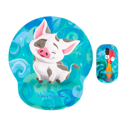 Xtech - XTM-DKT4MO - Mouse and mouse pad kit - 2.4 GHz - Wireless - Moana 2 KT4MO - Disney Moana 2 Pua and Hei Hei