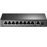 TP-link switch omada de escritorio de 9 puertos a 10 / 100Mbps con 8 puertos PoE+ - TL-SF1009P