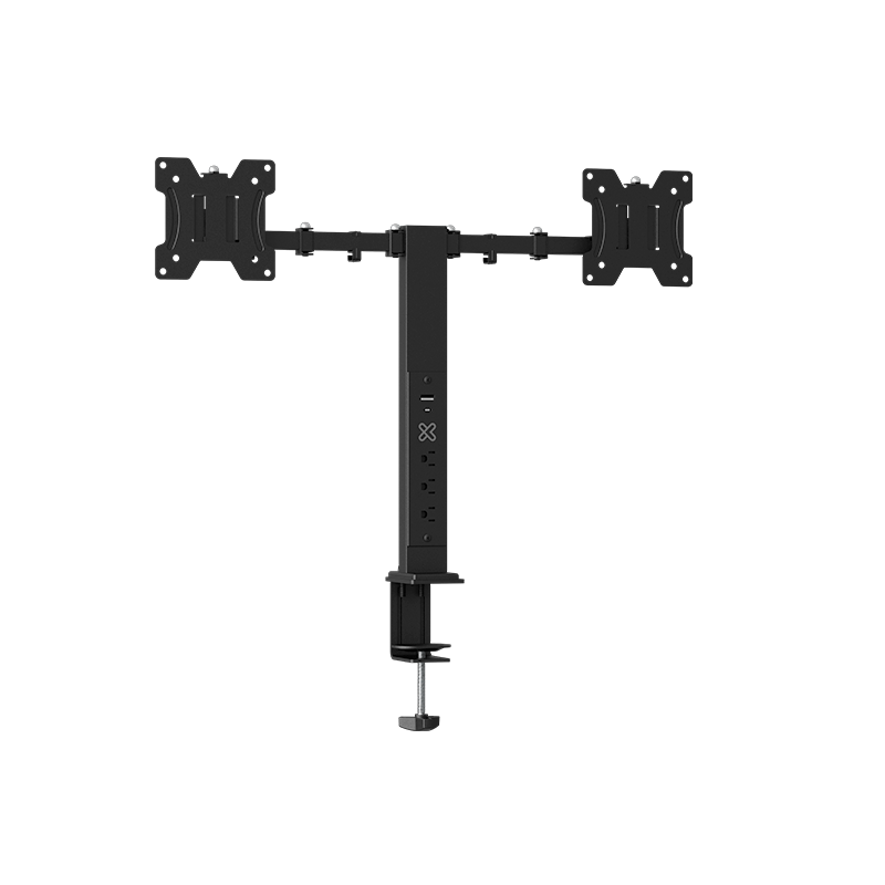 Klip Xtreme - Desktop to monitor mounting kit - With power strip