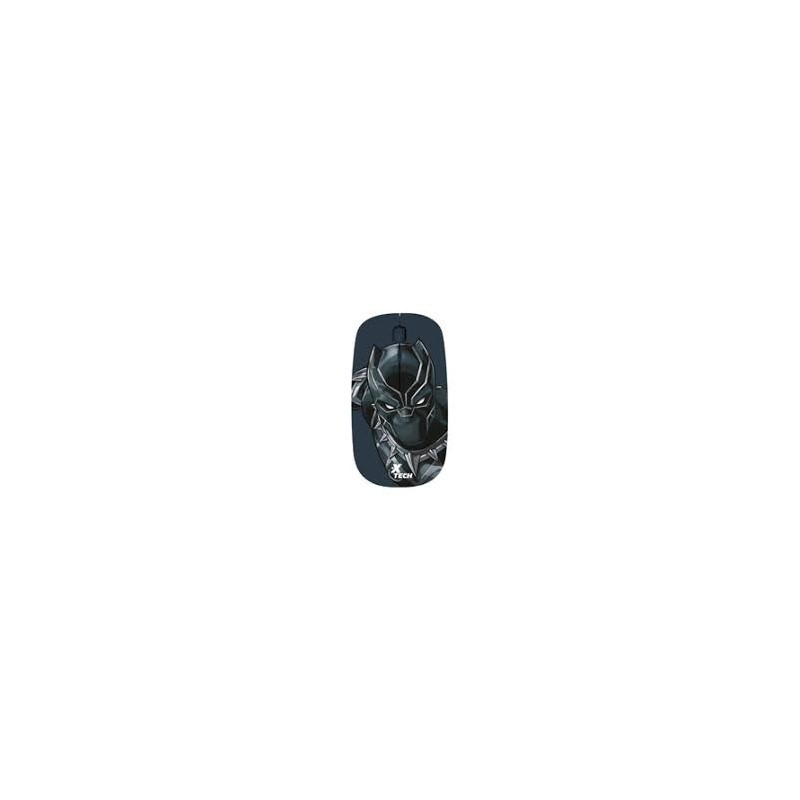 Xtech - XTM-M340BP - Mouse - 2.4 GHz - Wireless - Black - Marvel Black Panther