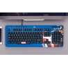 Xtech - Keyboard - Wired - Spanish (Latin American) - USB - Blue - Marvel CA XTK-M401CA