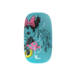 Xtech - XTM-D340MM - Mouse - 2.4 GHz - Wireless - Aqua - Disney Minnie Mouse