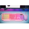 Xtech - Keyboard and mouse set - Wired - Spanish - USB - Pink - Gaming-XTK-540S