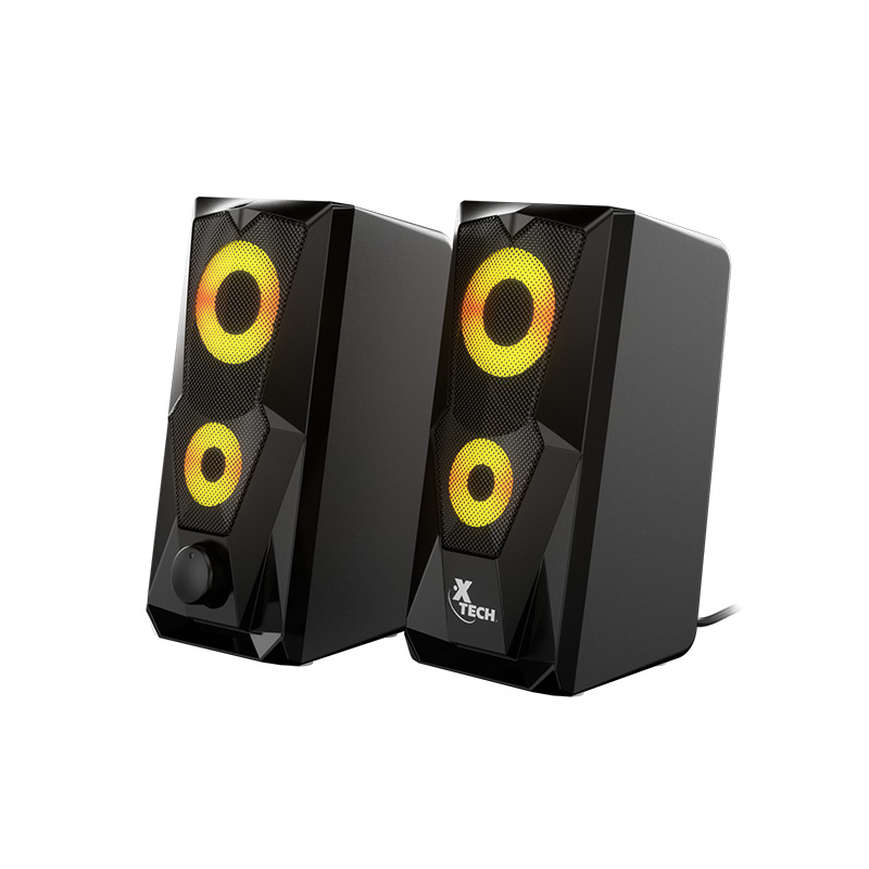 Xtech - Altavoces - 2.0 canales - Negro - Gaming con luz LED XTS-131