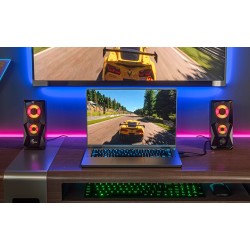 Xtech - Altavoces - 2.0 canales - Negro - Gaming con luz LED XTS-131