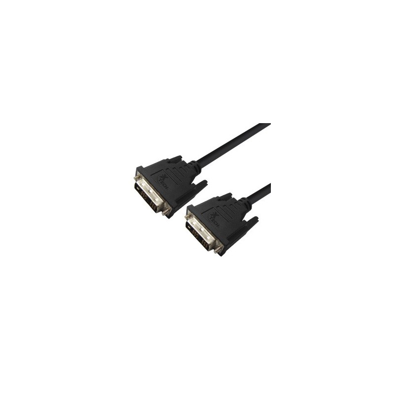 Xtech XTC-328 - Cable de vídeo - DVI-D macho a DVI-D macho - 1.83 cm - Negro