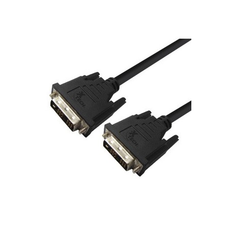 Xtech XTC-328 - Cable de vídeo - DVI-D macho a DVI-D macho - 1.83 cm - Negro