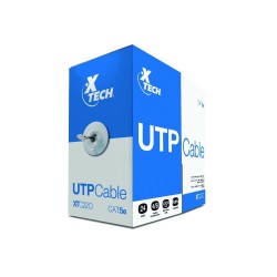Xtech - Cable al por mayor - RJ-45 (M) a RJ-45 (M) - 305 m - UTP - CAT 5e - gris