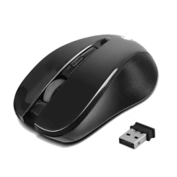 Xtech - Mouse - Infrared / 2.4 GHz - Wireless - Black - 1200dpi 4-button