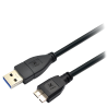 Xtech -   XTC-365 - Data cable - USB  to  Micro USB 3.0 - 91 cm - Black - 3ft for hard drives