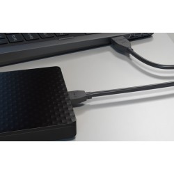 Xtech -   XTC-365 - Data cable - USB  to  Micro USB 3.0 - 91 cm - Black - 3ft for hard drives