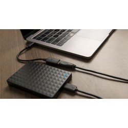 Xtech XTC-515 - Adaptador USB - 24 pin USB-C (M) reversible a USB Tipo A (H) - USB 3.0 - 11.9 cm - negro