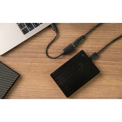 Xtech XTC-515 - Adaptador USB - 24 pin USB-C (M) reversible a USB Tipo A (H) - USB 3.0 - 11.9 cm - negro