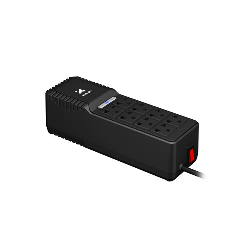 Xtech - Automatic voltage regulator - External - AC 110/120 V - 8 Tomas de Corriente - 1000 VA - -XTR-1002