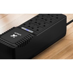 Xtech - Automatic voltage regulator - External - AC 110/120 V - 8 Tomas de Corriente - 1000 VA - -XTR-1002