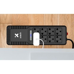 Xtech - Automatic voltage regulator - External - AC 110/120 V - 8 Tomas de Corriente - 1000 VA - -XTR-1002