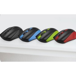 Xtech - Mouse - 2.4 GHz - Wireless - Blue - 1600 dpi XTM-310BL