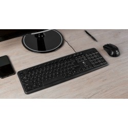 Xtech - Keyboard - Wired - English - USB - Black - Standard XTK-092E