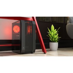 Xtech - XT-GMR3 - Tower - ATX/MicroATX - Black - side Acrylic window