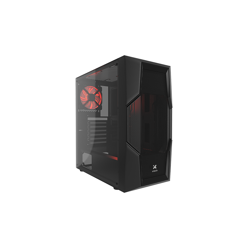 Xtech Gaming Series PHOBOS - Mid tower - ATX - panel lateral con ventana (cristal templado) - sin fuente de alimentación (ATX) -