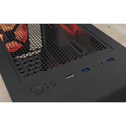 Xtech Gaming Series PHOBOS - Mid tower - ATX - panel lateral con ventana (cristal templado) - sin fuente de alimentación (ATX) -