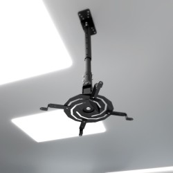 Klip Xtreme KPM-610B - Kit de montaje (pies, montaje en techo inclinado/giratorio) - para proyector - acero - negro - se puede i