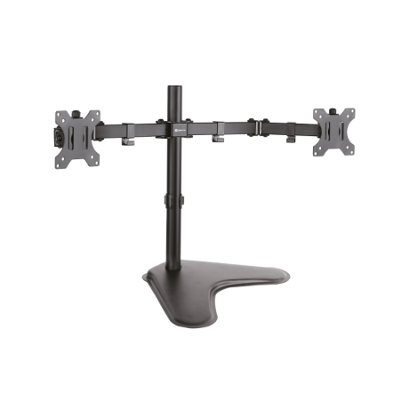 Klip Xtreme KPM-311 - Base - para 2 pantallas LCD - plástico, acero de alta calidad - negro - tamaño de pantalla: 13"-32" - sopo